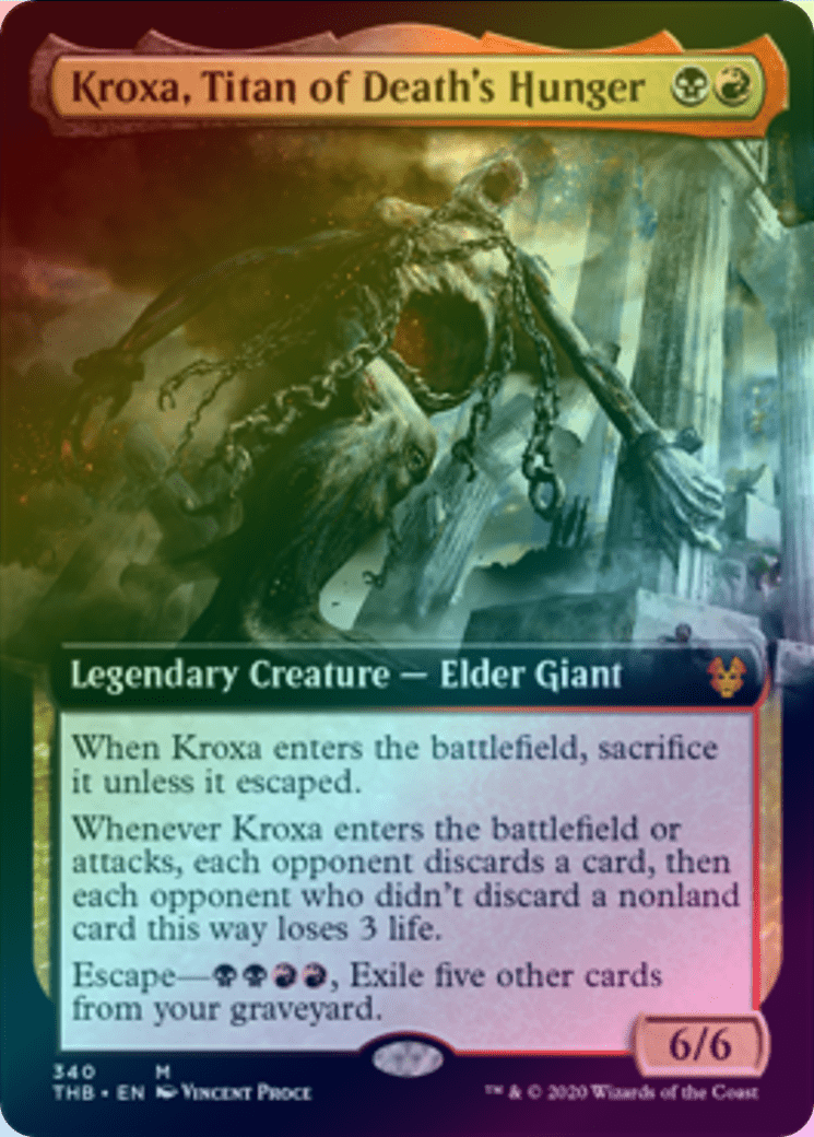 Kroxa, Titan Of Death's Hunger (EXTENDED ART) (FOIL) (THB) NM King Gaming