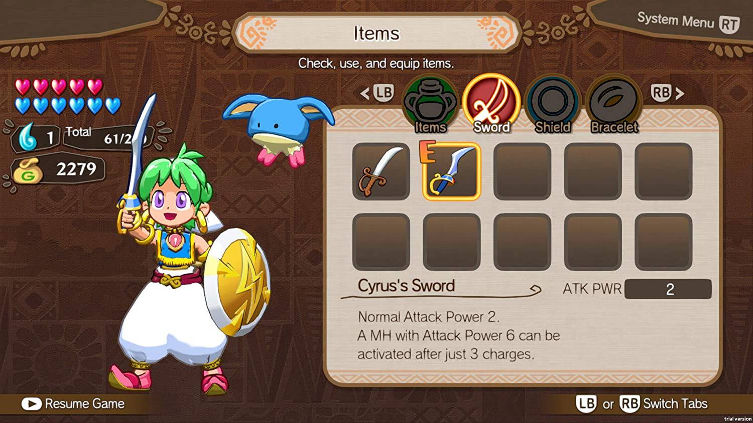 Wonder Boy Asha in Monster World PS4 Game King Gaming